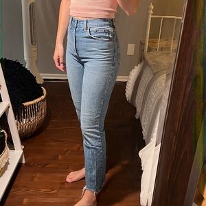 Abercrombie 24R Zoe natural rise ankle straight